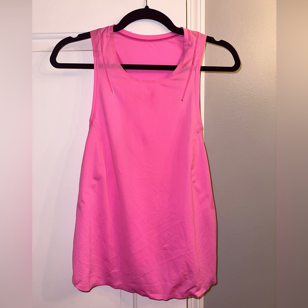Lululemon Lightweight Run Kit Tank Top in Pow Pink Light Size 10